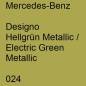 Preview: Mercedes-Benz, Designo Hellgrün Metallic / Electric Green Metallic, 024.